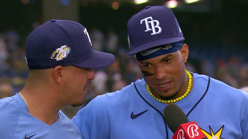 Why Rays are wearing their old logo on hats in ALCS