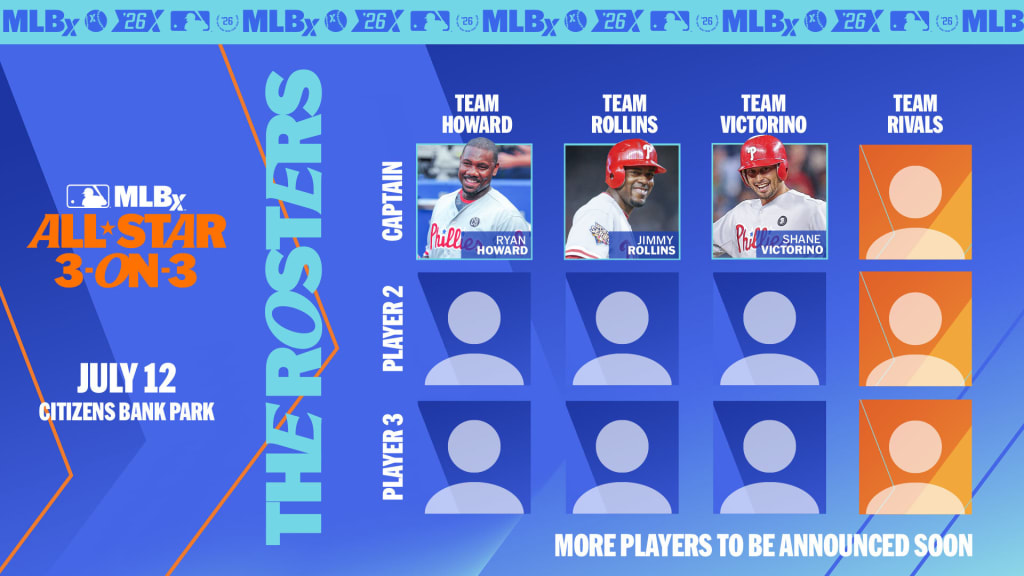 Former Phillies stars to suit up for MLBx at 2026 All-Star Weekend