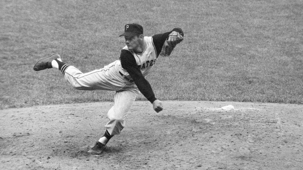 Elroy Face pitching in Game 5 of the 1960 World Series. He earned his third save of that Series with 2 2/3 scoreless innings.