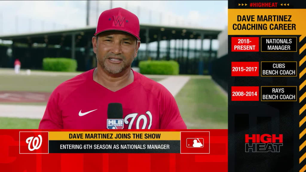 Nationals manager Dave Martinez reacts to MacKenzie Gore-Victor