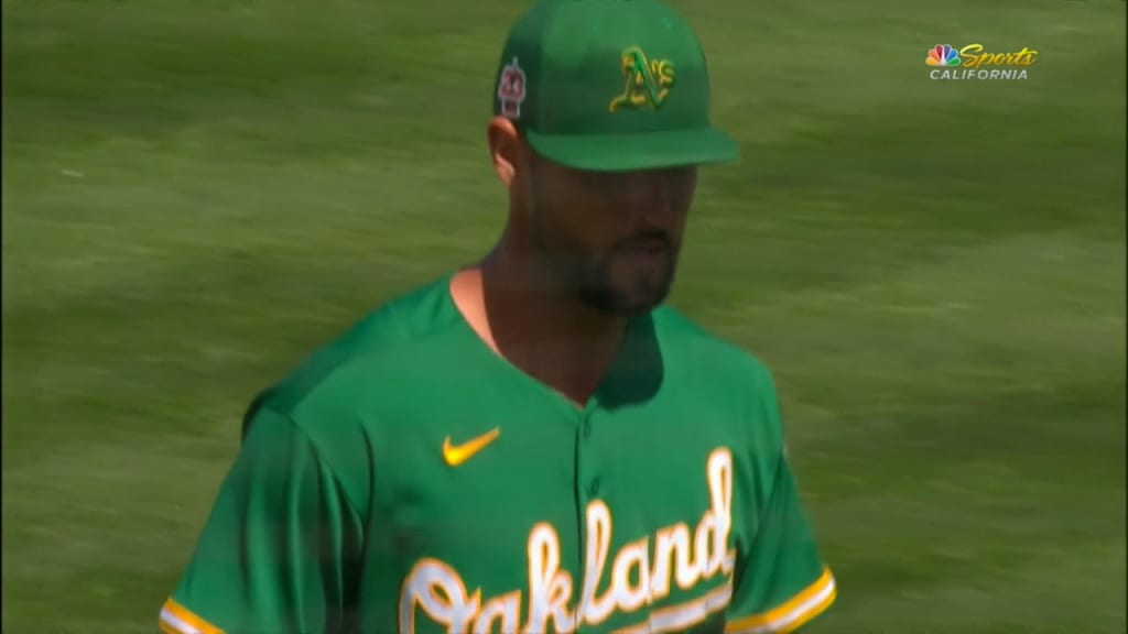 Kyle Muller reacts to Athletics' Opening Day start