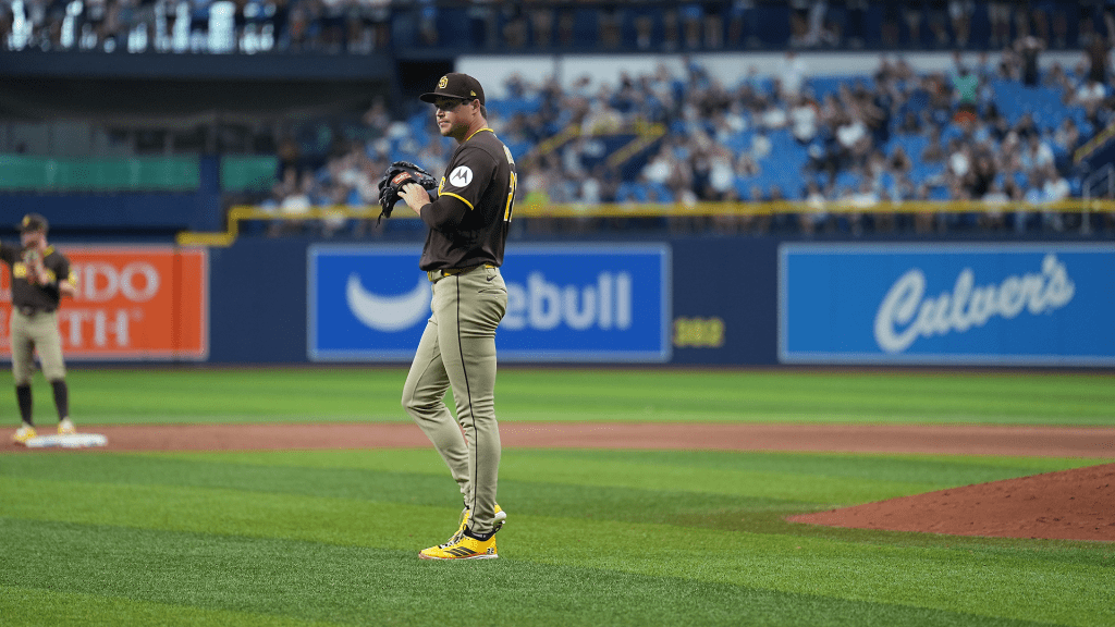 MLB.com editorial image for San Diego Padres: 'Adversity is a good thing': Padres drop series finale in 11 innings...