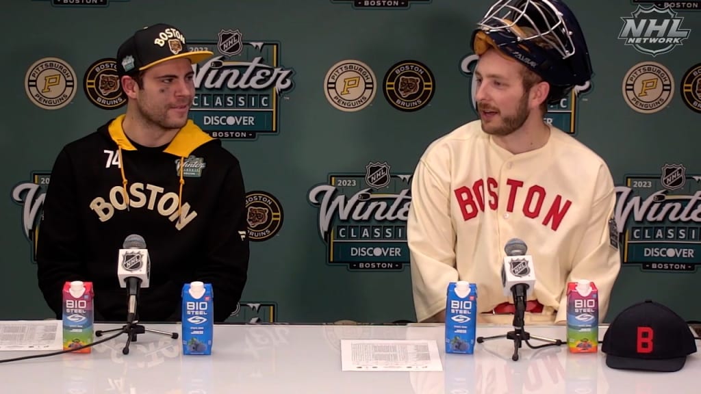 Bruins dress like old-time Red Sox for Winter Classic walk-in