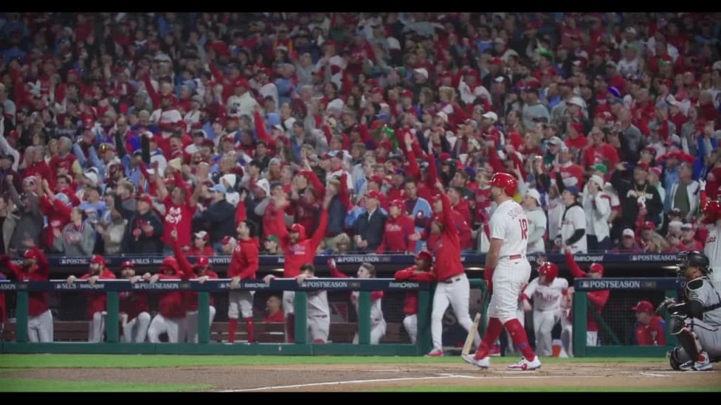 Kyle Schwarber HR video: Phillies OF hit record-setting home run in NLCS  Game 1 vs. Padres [VIDEO] - DraftKings Network