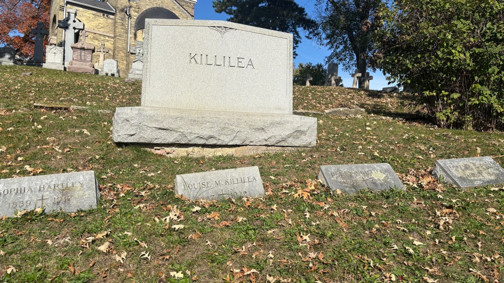 The Killilea family graves at Calvary Cemetery and Mausoleum on Story Hill in Milwaukee.