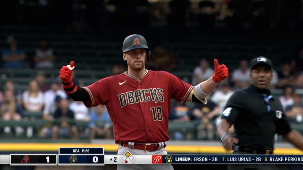 Arizona Diamondbacks' Ketel Marte (4) slides into third with a triple  agaisnt the St. Louis Cardinals