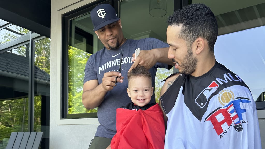 Kylo Correa gets a haircut from "Andy Fade."