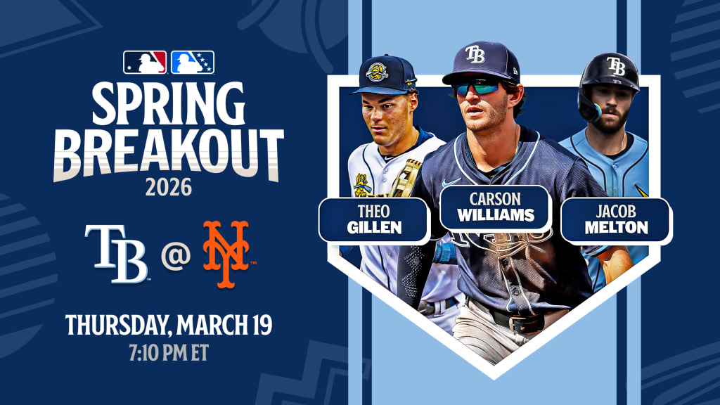 See Rays' roster for Thursday's Spring Breakout game