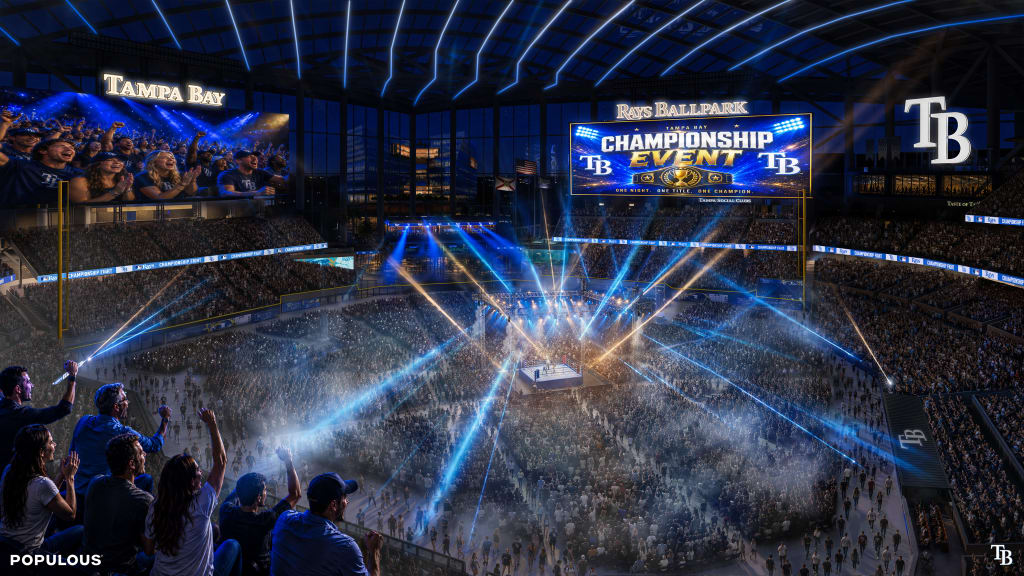 A rendering of the Rays' new ballpark hosting a wrestling event. (Tampa Bay Rays)