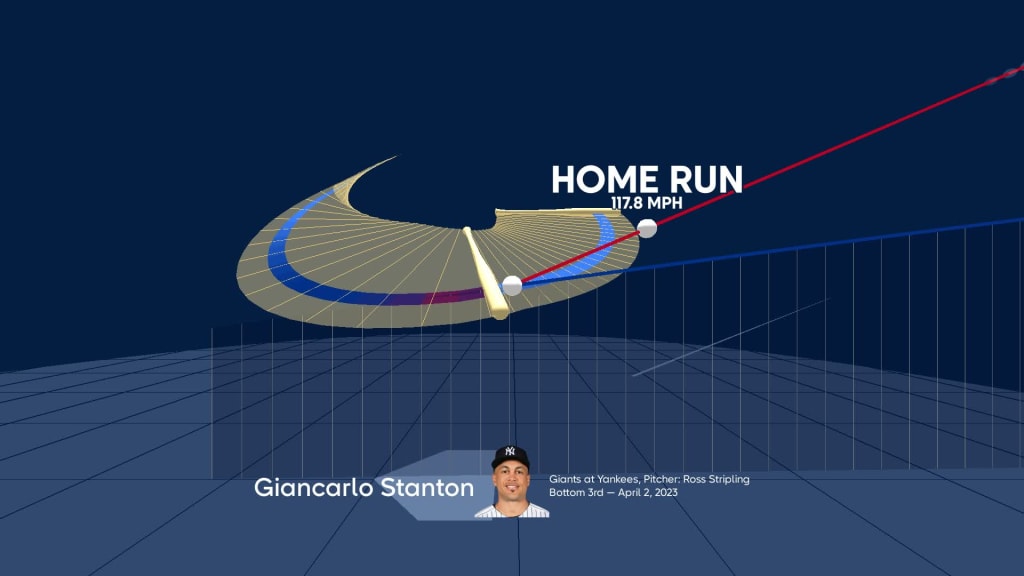 Watch: Yankees' Giancarlo Stanton hits insane 485-foot home run