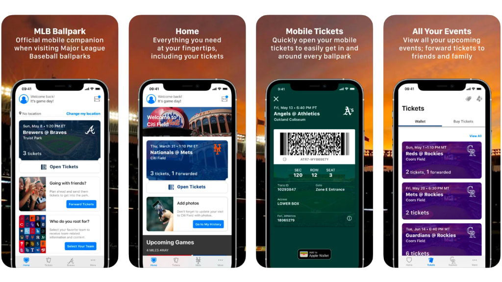 The MLB Ballpark app in Apple's App Store