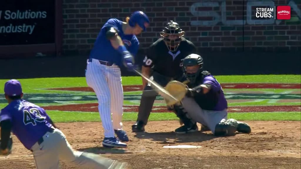 Owen Caissie cranks an RBI double to right field 