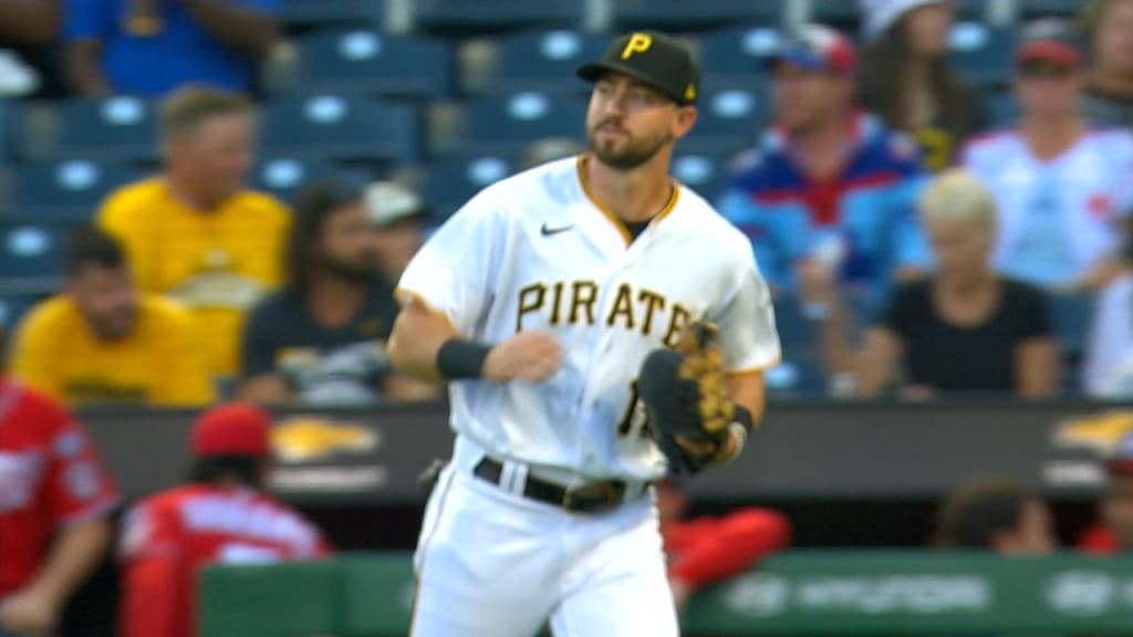 Pittsburgh Pirates third baseman Jared Triolo looks on in the dugout  News Photo - Getty Images