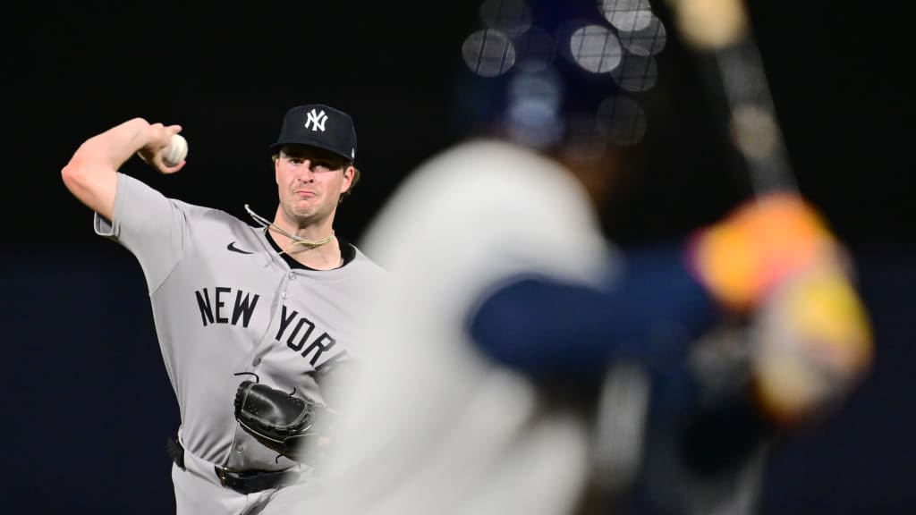 Teammates marvel at Schlittler’s calm and cool nature. As a young pitcher thrust into a rotation with World Series aspirations, Schlittler has embraced the opportunity to pitch in huge spots. “That’s his personality, which fits perfectly with when you watch him pitch,” Warren says. “He just kind of mopes off the mound, even though he just struck out three.” (Photo Credit: New York Yankees)