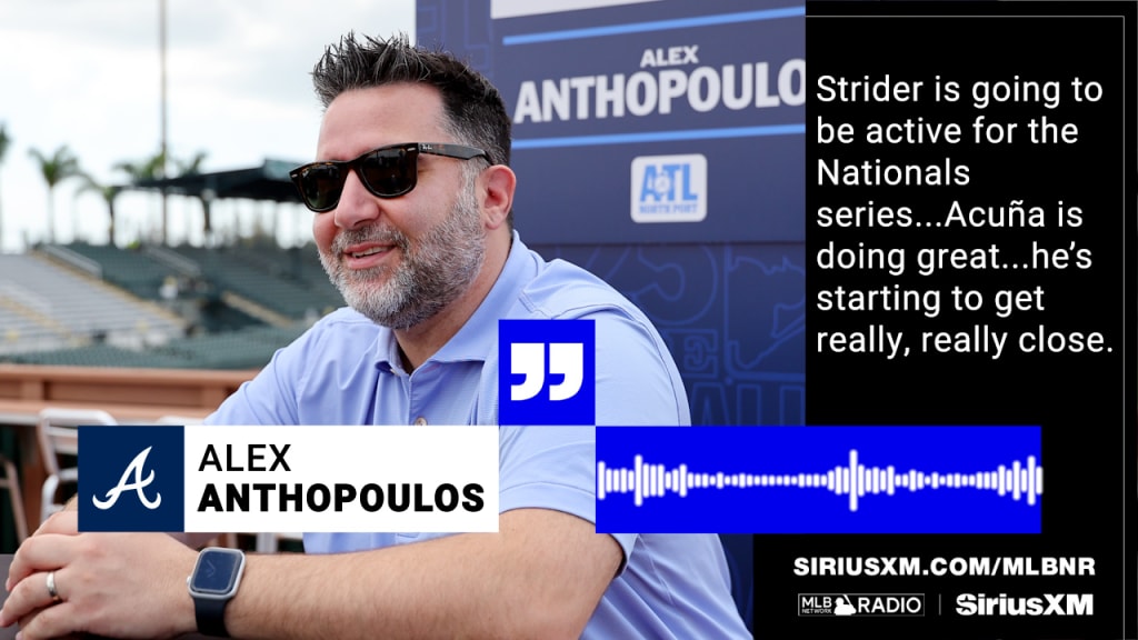 Alex Anthopoulos updates on Strider and Acuña Jr.