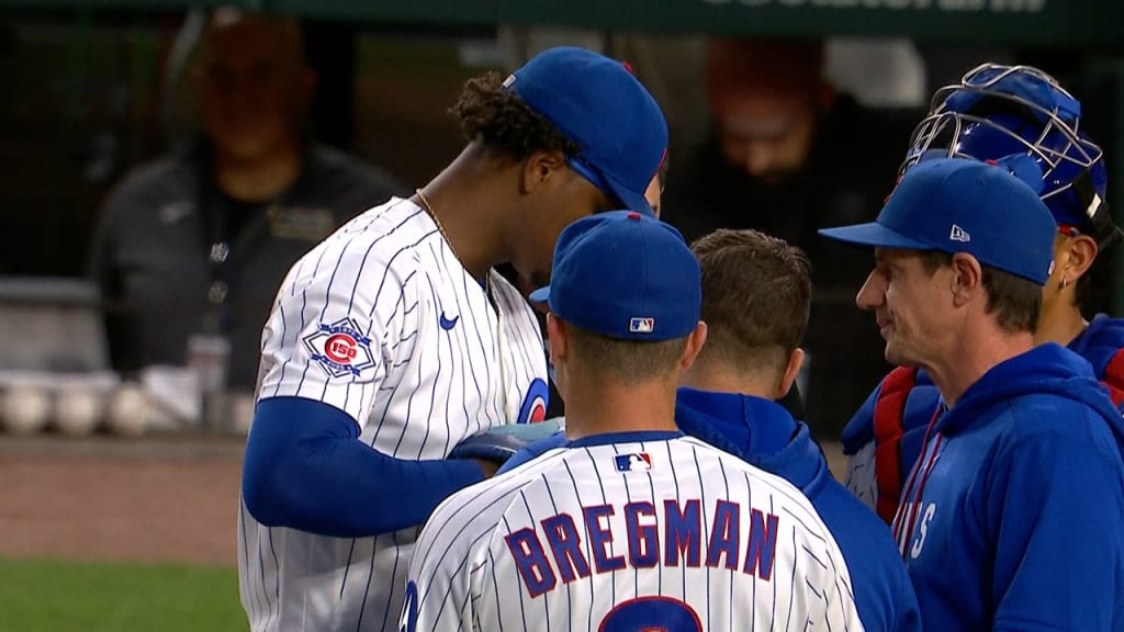 Edward Cabrera leaves Cubs game with injury