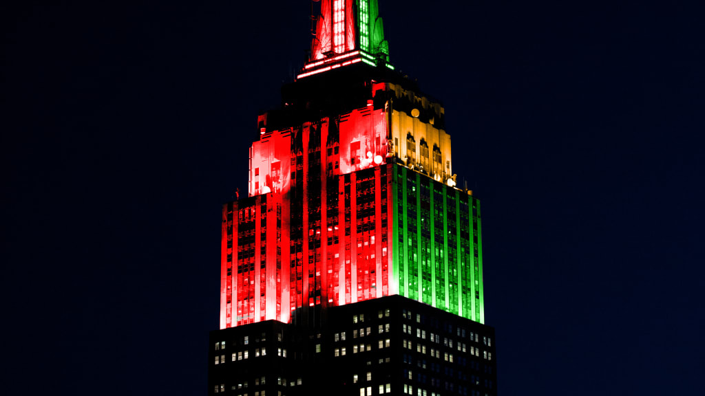 Empire State Building to shine in split lights for 2023 Pinstripe