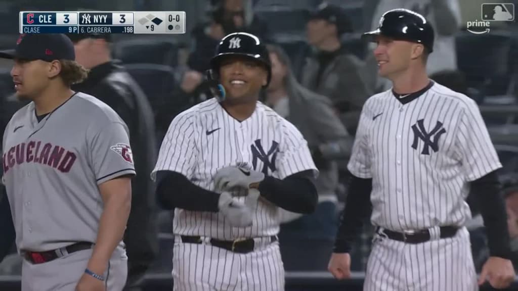 Yankees walk off Guardians in 10th to win series