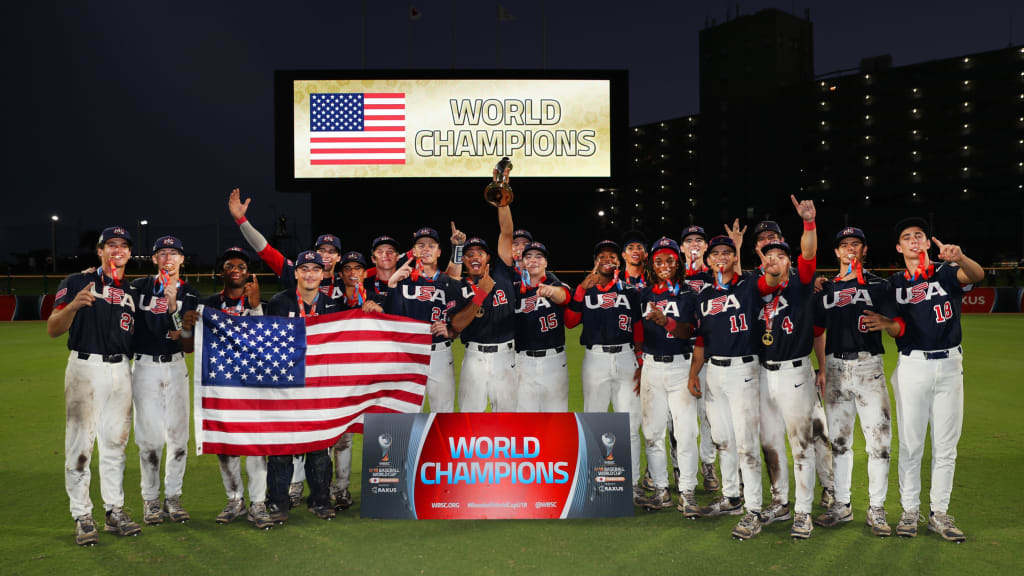 Team USA are World Champions. Photo courtesy WBSC.