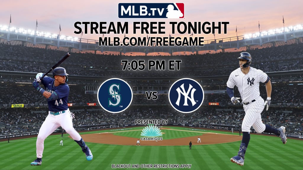 Mariners at Yankees is Wednesday's Free Game of the Day