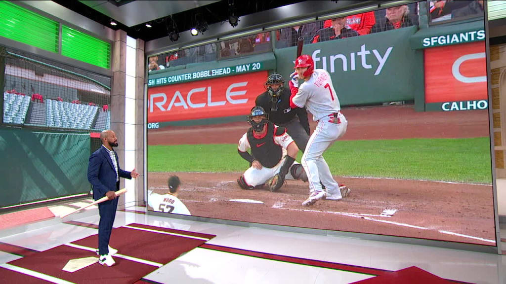 Tape on Trea Turner