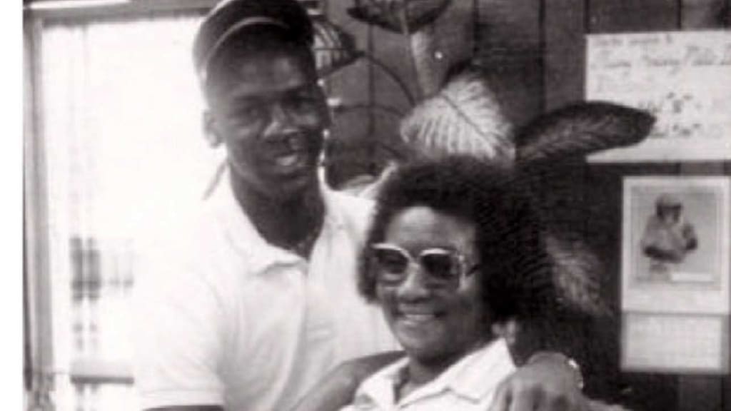 Michael Jordan with Nina Mitchem. Photo courtesy: Justin Jones