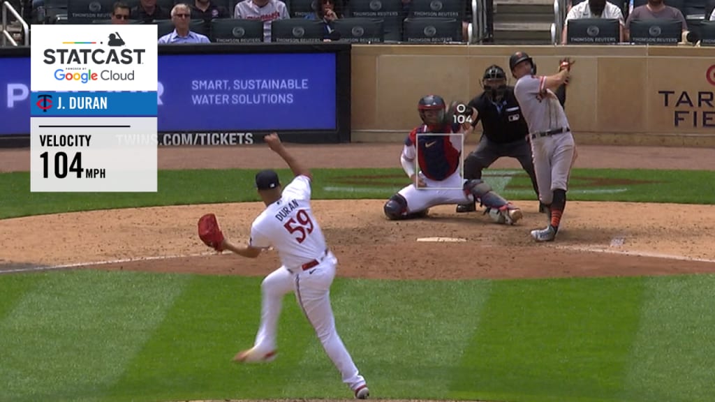 Rangers' Johan Duran records MLB's fastest pitch of the season at 104.6mph  vs San Fransico Giants