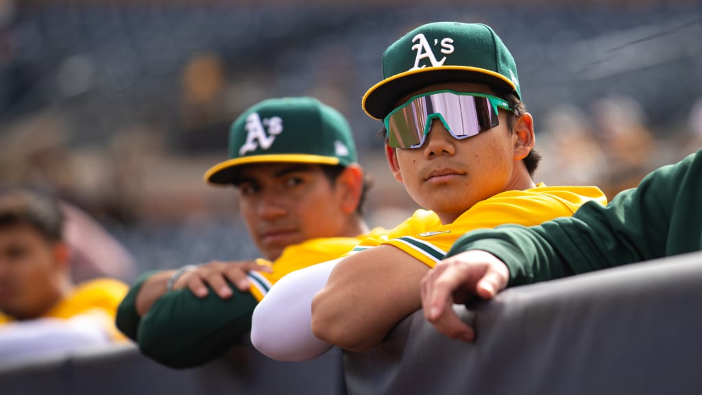 Shotaro Morii went 2-for-2 with an RBI single and a triple in the A's Spring Breakout game March 22