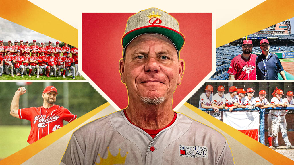 Design by Tom Forget. Photos courtesy Polish American Baseball Softball Federation.