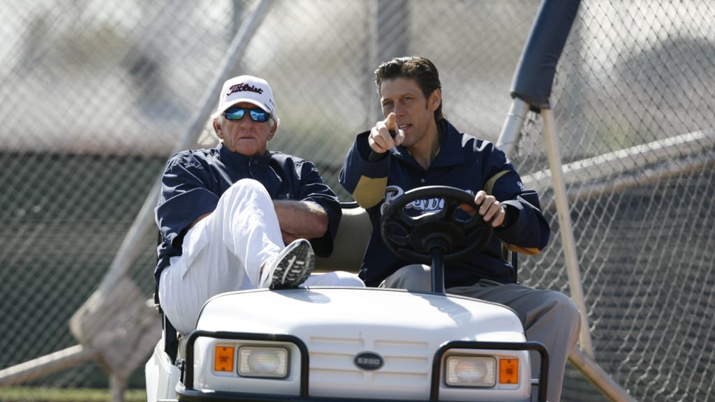 Tony Migliaccio and Bob Uecker in 2011