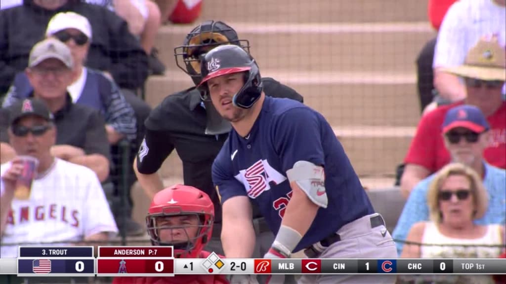 Mike Trout hitless in Team USA exhibition game vs. the Angels