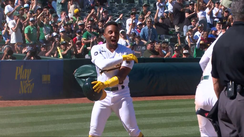 A's rally to complete series sweep with a 10-6 victory over the Angels