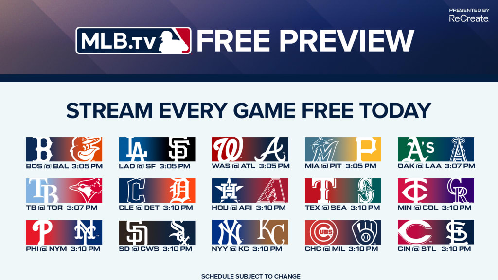 MLB.TV all games free on final day of 2023 MLB season MLB.TV all games free on final day of 2023 MLB season