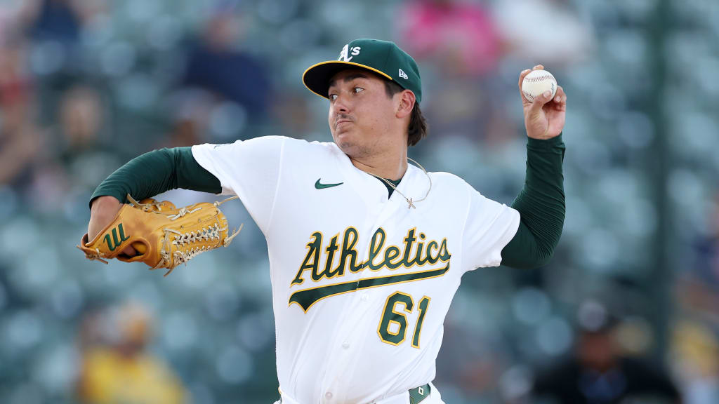 MLB.com editorial image for Athletics Athletics: Jump shines (9 K's) vs. Twins despite reaching uncharted innings terr...