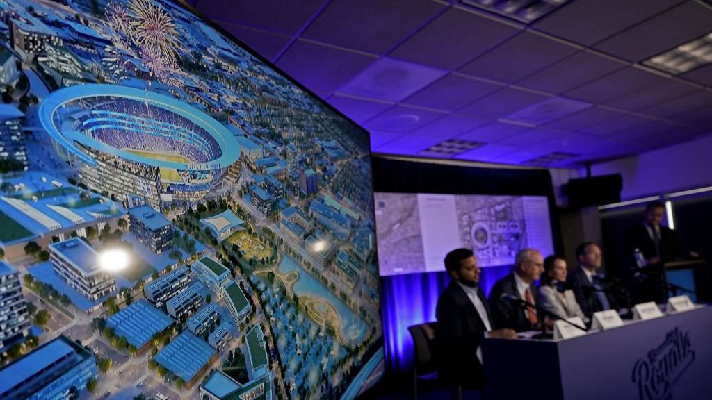The Royals are looking to build a new ballpark downtown to replace Kauffman Stadium, the club's home since 1973.