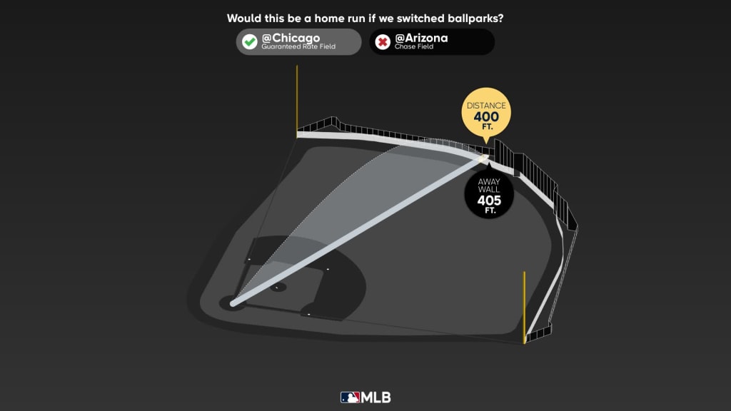 The Chicago White Sox' Yoan Moncada hits a two-run home run in the third  inning against the Minnesota Twins at Guaranteed Rate Field in Chicago on  Tuesday, July 20, 2021. (Photo by