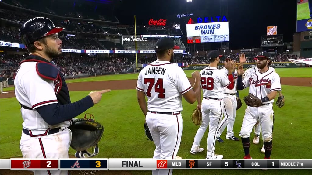 Braves clinch home-field throughout playoffs with sweep of slumping Cubs