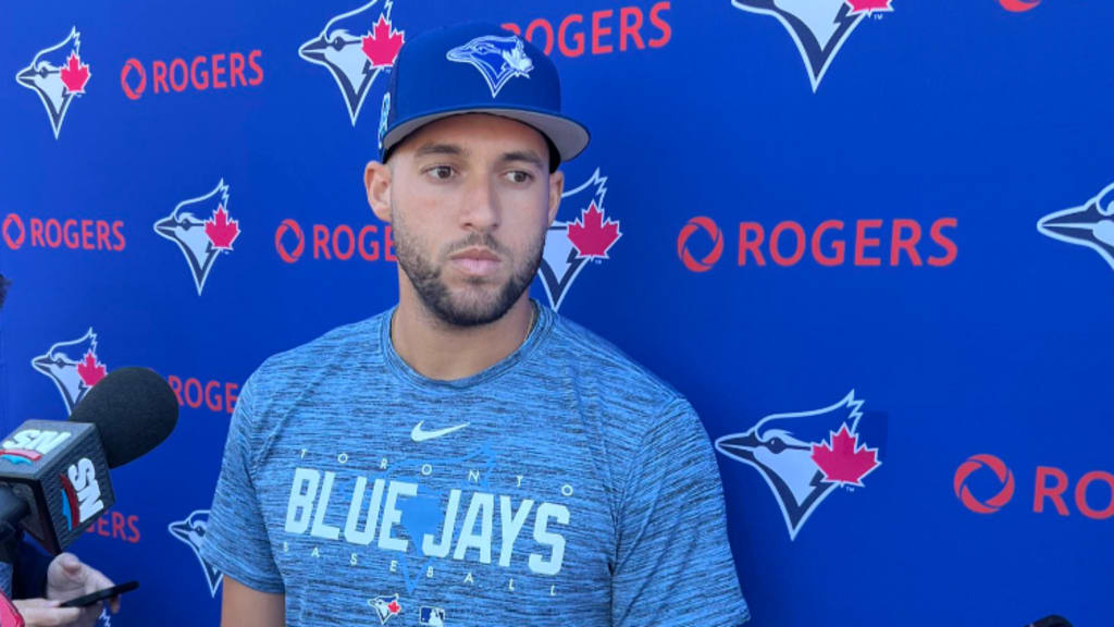 Blue Jays center fielder George Springer is carted away after frightening  collision with Bo Bichette