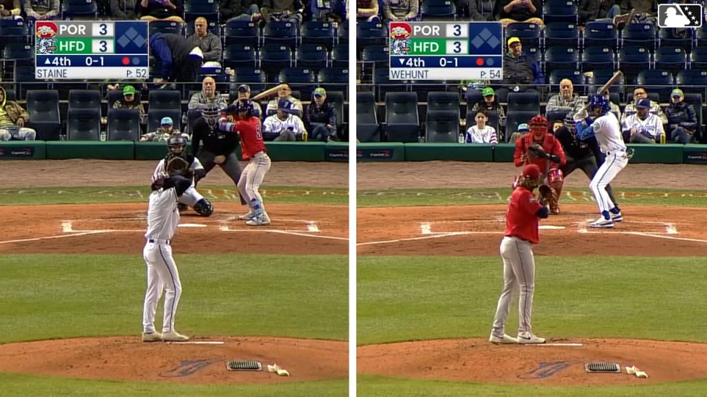 Hartford, Portland pull off identical 5-6-3 putouts