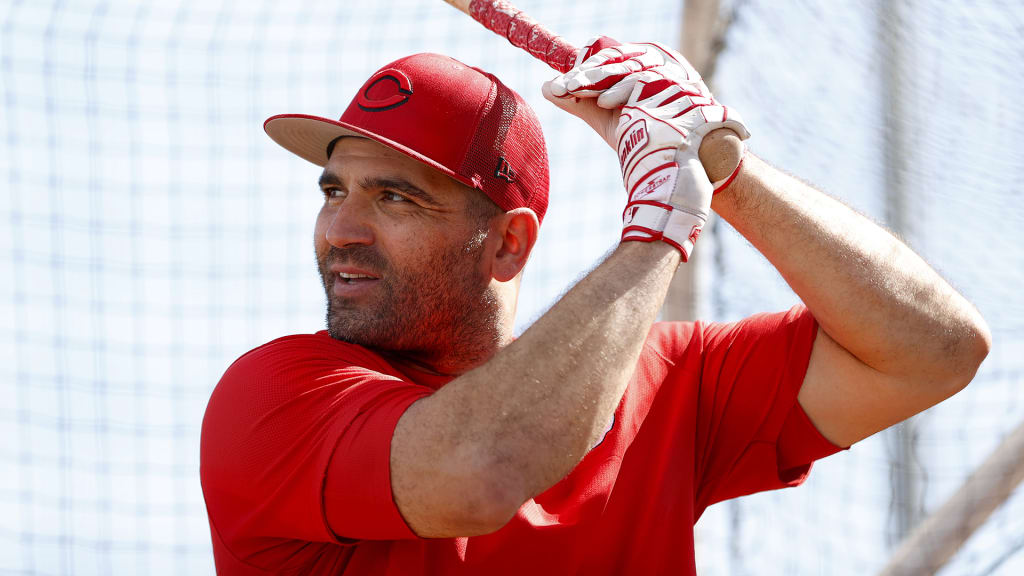 Cincinnati Reds' Joey Votto plays his position during a baseball