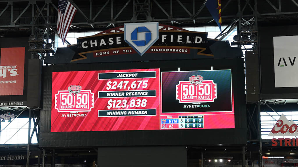 50/50 Raffle Arizona Diamondbacks