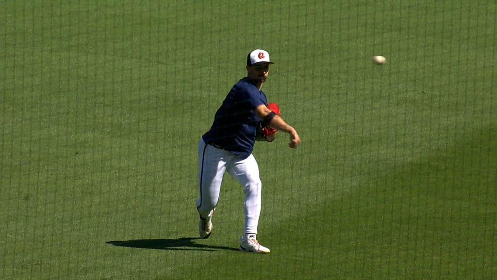 Spencer Strider progresses to long-toss