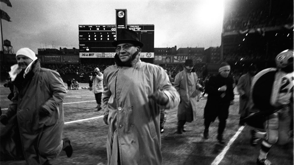 “There were Hall of Fame players, Hall of Fame coaches, All-Pros and legends all over the field. He was proud to have coached in that game, and the fact that it took place at Yankee Stadium only made it more important for him.” -- Vince Lombardi Jr. on the 1958 NFL Title Game