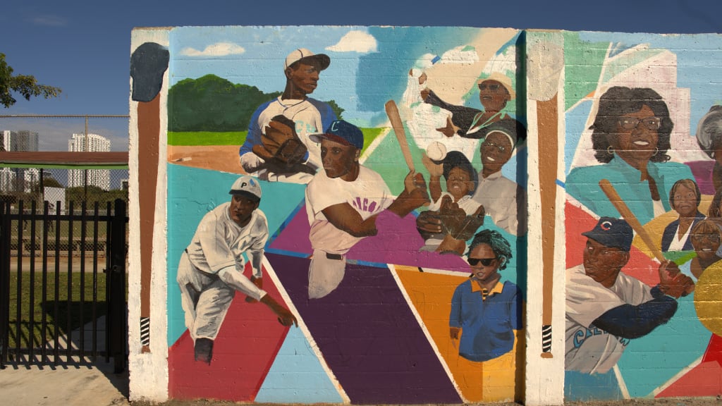 A mural outside Dorsey park in Miami