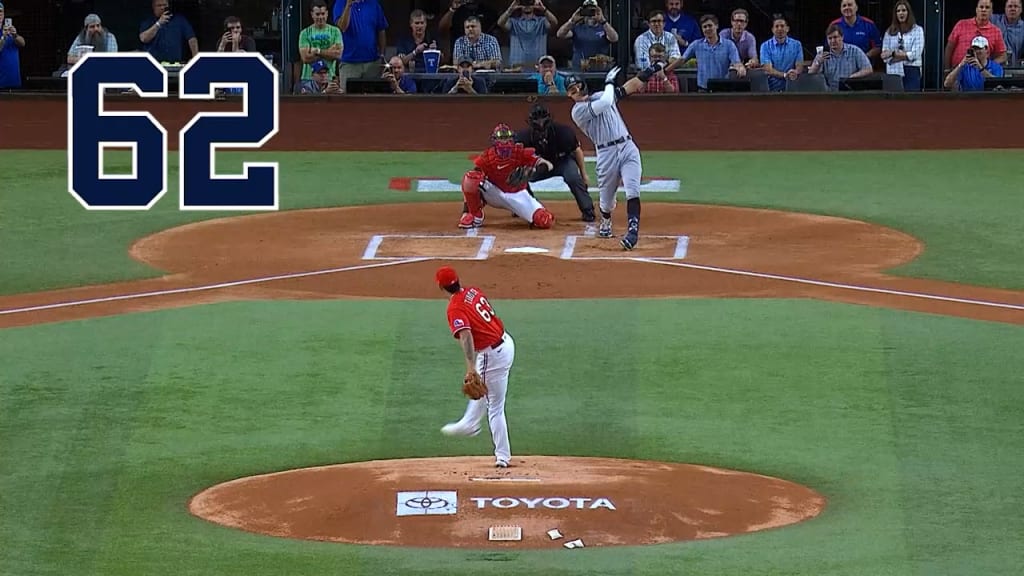 Judge's 62 homers in 60 seconds