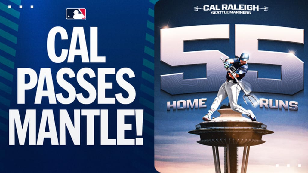 Cal Raleigh ties Ken Griffey Jr. for Mariners single-season homer record