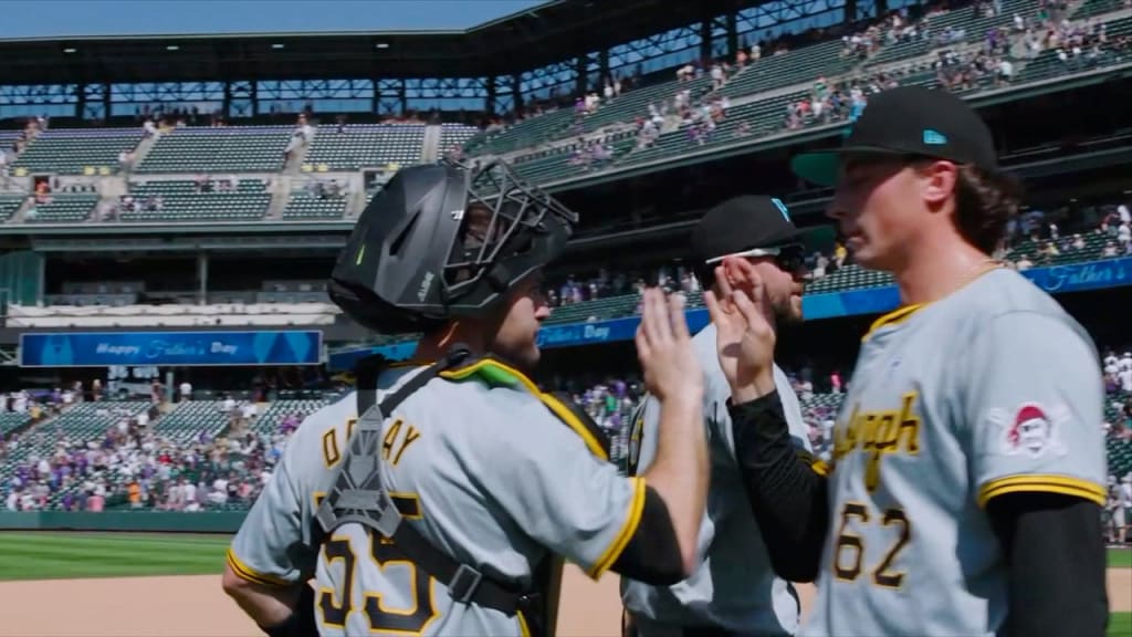 Kyle Nicolas finishes off Pirates' win over Rockies
