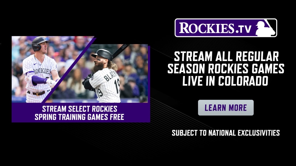 Watch Rockies baseball on MLB.TV in 2024