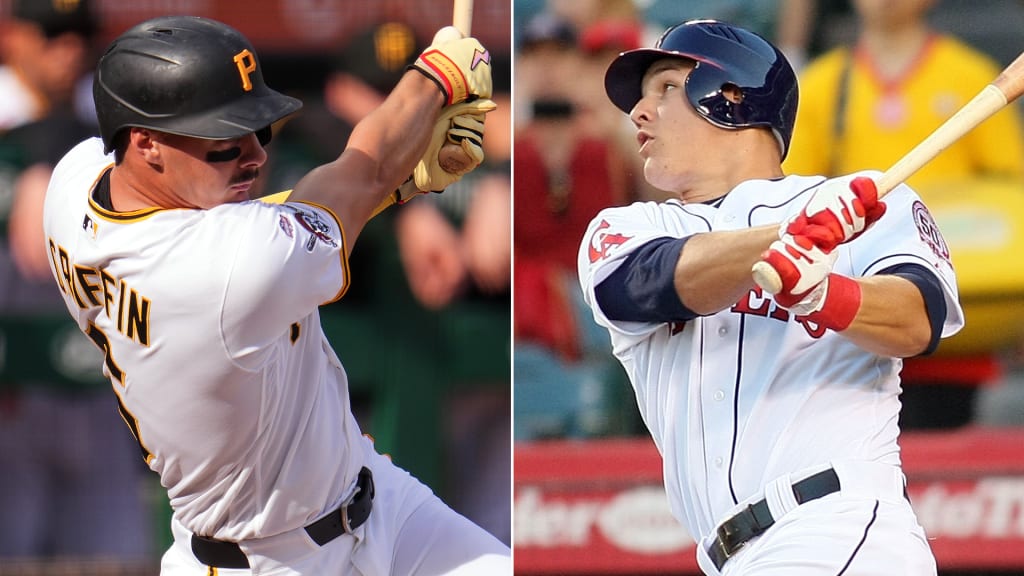 Konnor Griffin and Mike Trout in their MLB debuts.