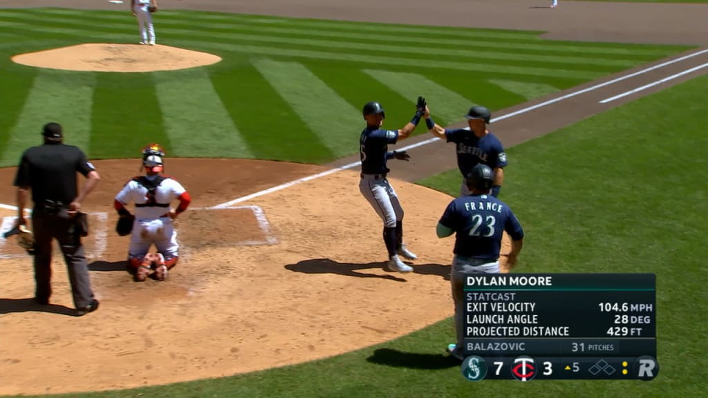 Dylan Moore hits a pair of home runs as Mariners beat Twins